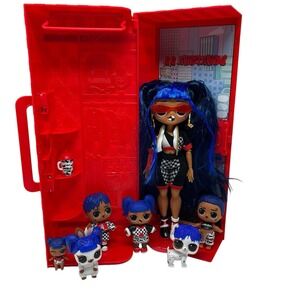 LOL Surprise OMG‎ ❤️ BB Downtown Family Fashion Doll Lot Blue Hair Baby Adult